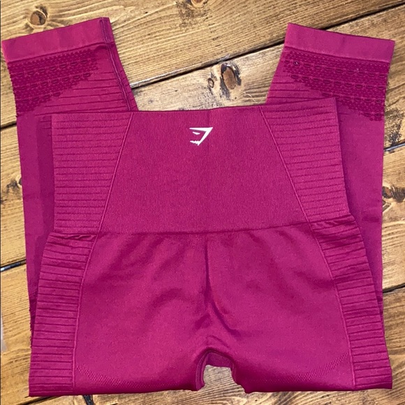 Deep Red Gymshark Leggings - Picture 5 of 5